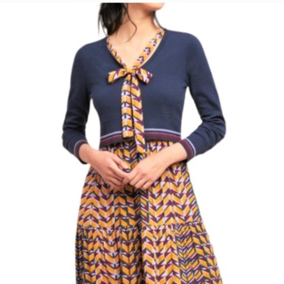 Maeve Loretta cropped tie neck sweater - Picture 2 of 9